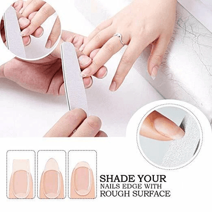Dual Grit Emery Boards Professional Manicure Nail Files Set For Natural  Artificial Nails 4
