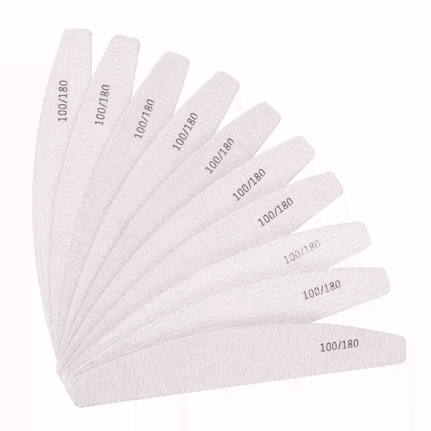 Dual Grit Emery Boards, Professional Manicure Nail Files Set for Natural & Artificial Nails