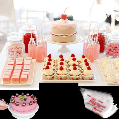 Disposable Pastry Piping Bags HeavyDuty Icing  Decorating Bags For Cake Cupcake Cookie Frosting Cre