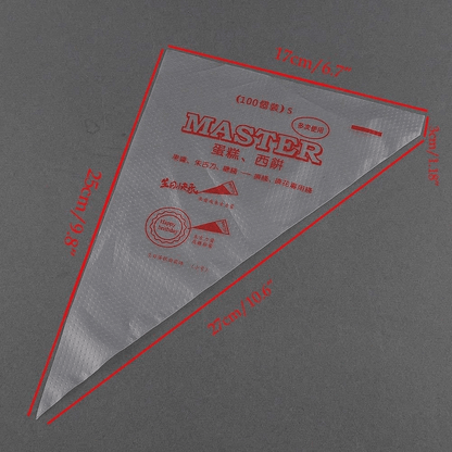 Disposable Pastry Piping Bags HeavyDuty Icing  Decorating Bags For Cake Cupcake Cookie Frosting Cre