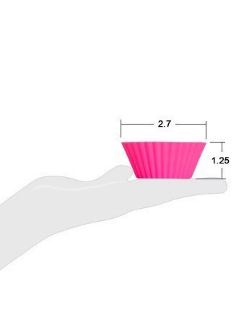 Reusable Silicone Cake Liners 12Pack NonStick Muffin  Chocolate Baking Cups 6