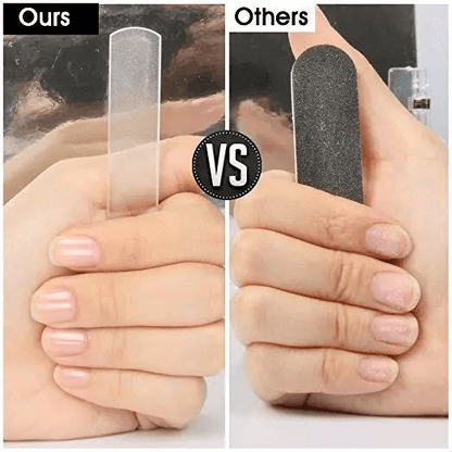 Professional Deluxe PS Crystal Glass Nail File Durable Fingernail Shaping Tool For Natural  Gel Nai 4