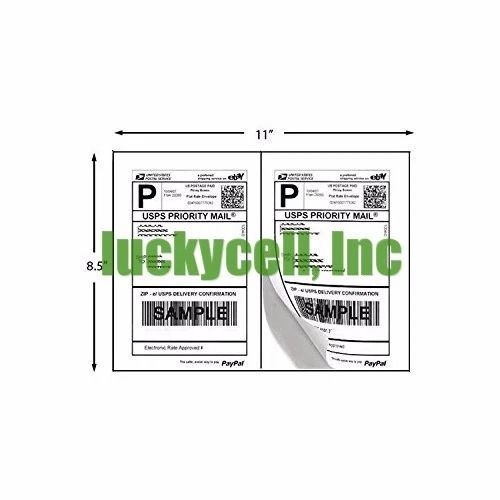 200 Adhesive Shipping Labels 85 X 55 2 Per Sheet Blank White Matte Labels For UPS USPS EBay PayPal  1