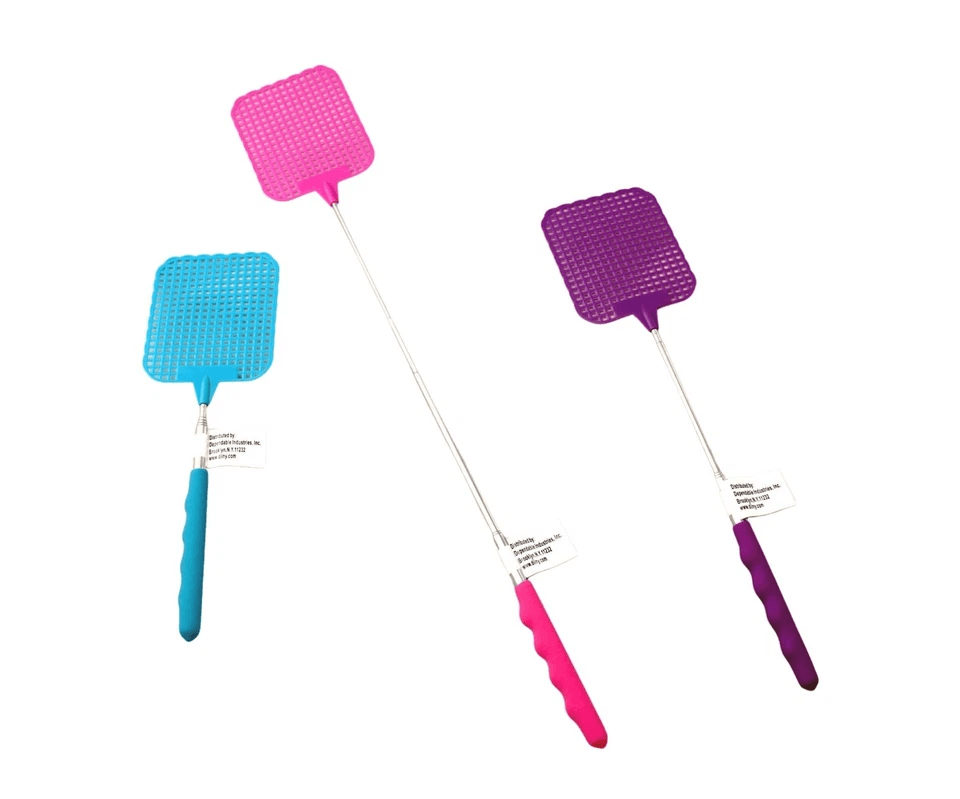 Extendable Fly Swatter Telescopic Long Reach Bug  Mosquito Killer Heavy Duty Handheld Insect Catche 2
