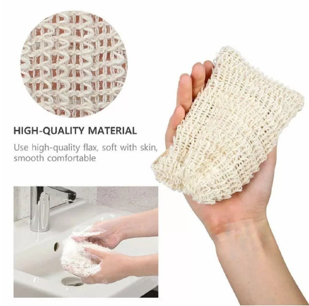 EcoFriendly Soap Savers 4Pack Natural Sisal Exfoliating Bags For Bath  Shower 7