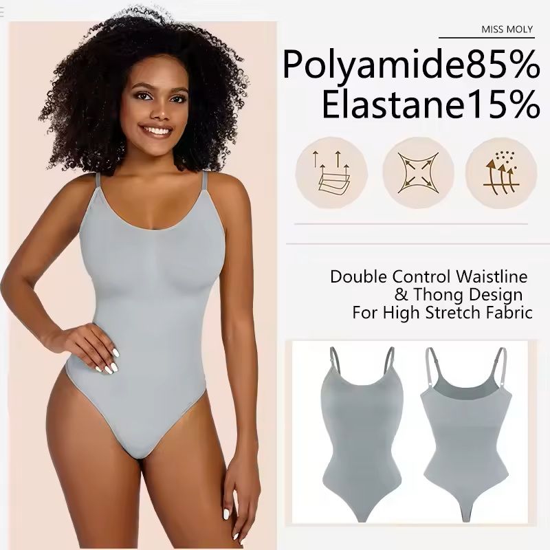Smoothing Sculpting Bodysuit  Full Body Thong Shaper For Women 1