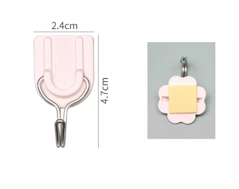 Strong NoDrill Wall Hooks 24Pack Heavy Duty Adhesive Hangers For Home  Office 6