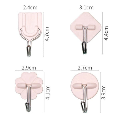 Strong NoDrill Wall Hooks 24Pack Heavy Duty Adhesive Hangers For Home  Office 4