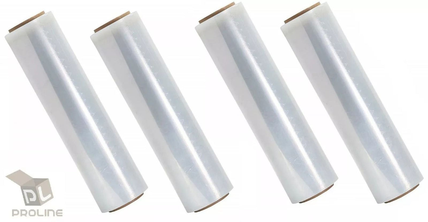 1 Roll 80 Gauge Cast Hand Stretch Wrap 18 X 1000 Plastic Bundling Shrink Film For Secure Shipping   1