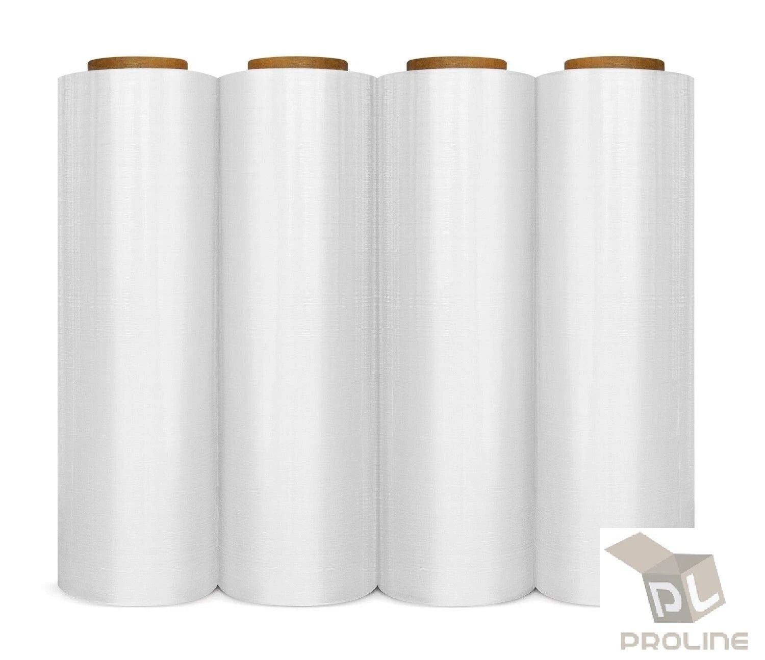 1 Roll 80 Gauge Cast Hand Stretch Wrap 18 X 1000 Plastic Bundling Shrink Film For Secure Shipping   2