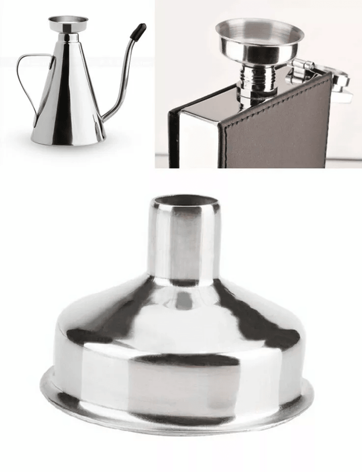 Mini Stainless Steel Funnels Reusable Small Funnels For Perfume Bottles Oil Filling Flasks  Diffuse 4