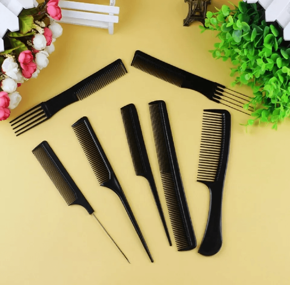 Black Salon Hair Styling Comb Kit Professional Barber Tools  Hair Styling Essential 1