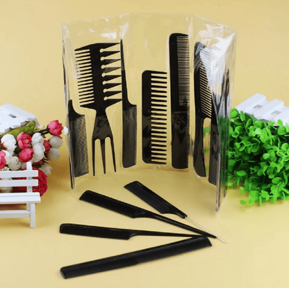 Black Salon Hair Styling Comb Kit Professional Barber Tools  Hair Styling Essential 2