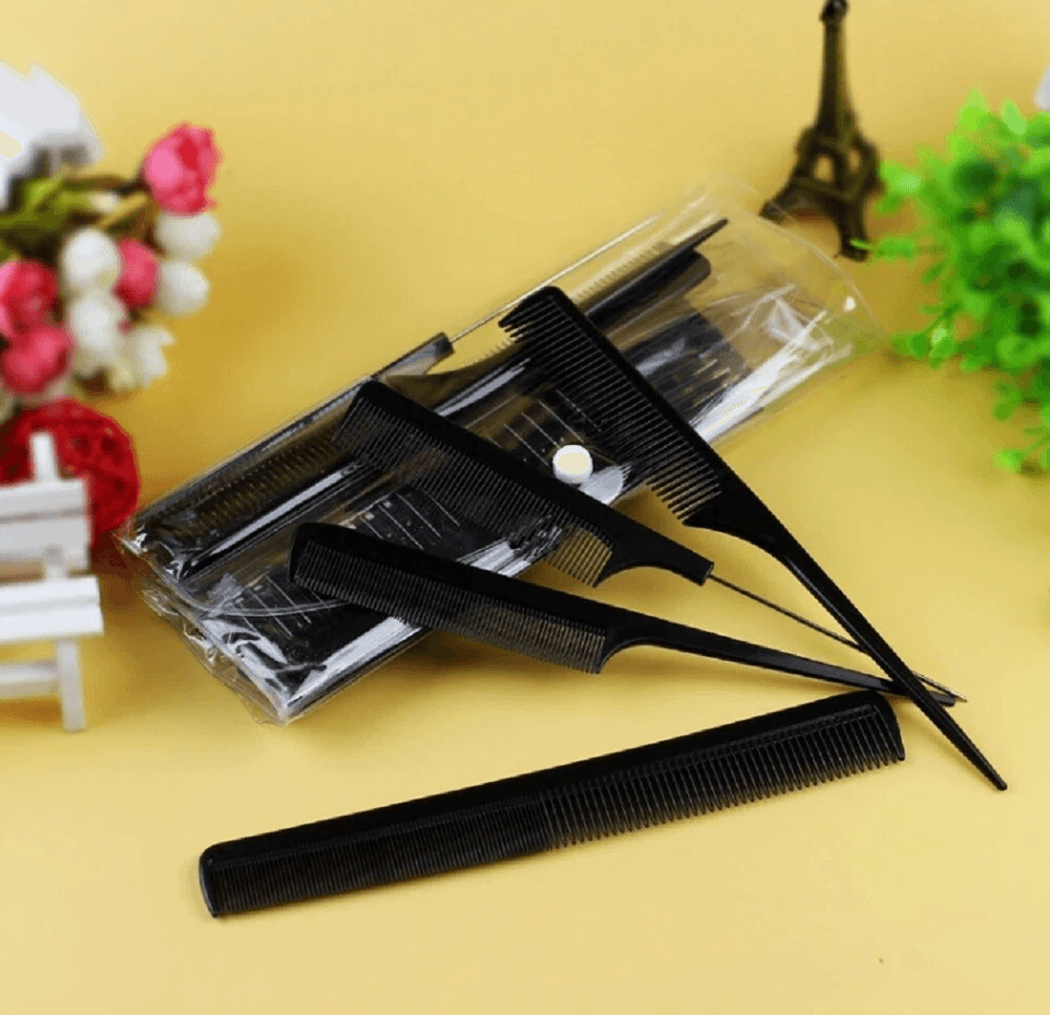 Black Salon Hair Styling Comb Kit Professional Barber Tools  Hair Styling Essential 3