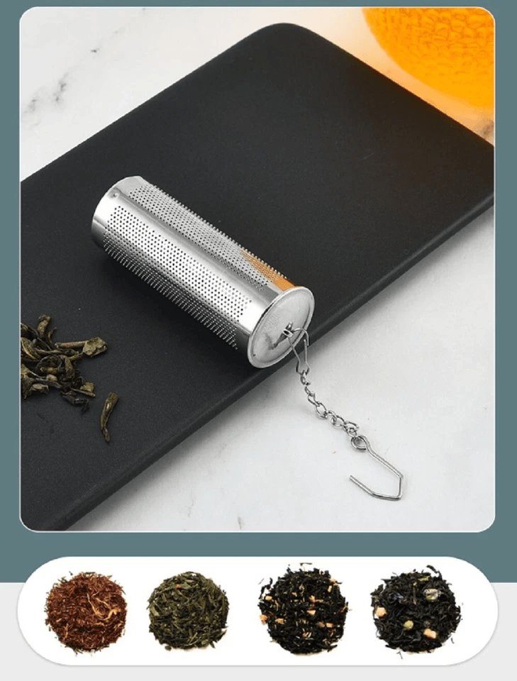 Premium Stainless Steel Tea Infuser Strainer Set Fine Mesh Tea Ball Filter With Chain Hook For Loos 3