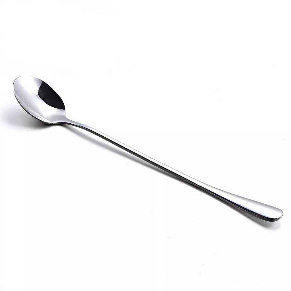 Stainless Steel Mixing Spoons Long Handle Iced Tea  Ice Cream Spoons Durable Stirring Utensils For  2
