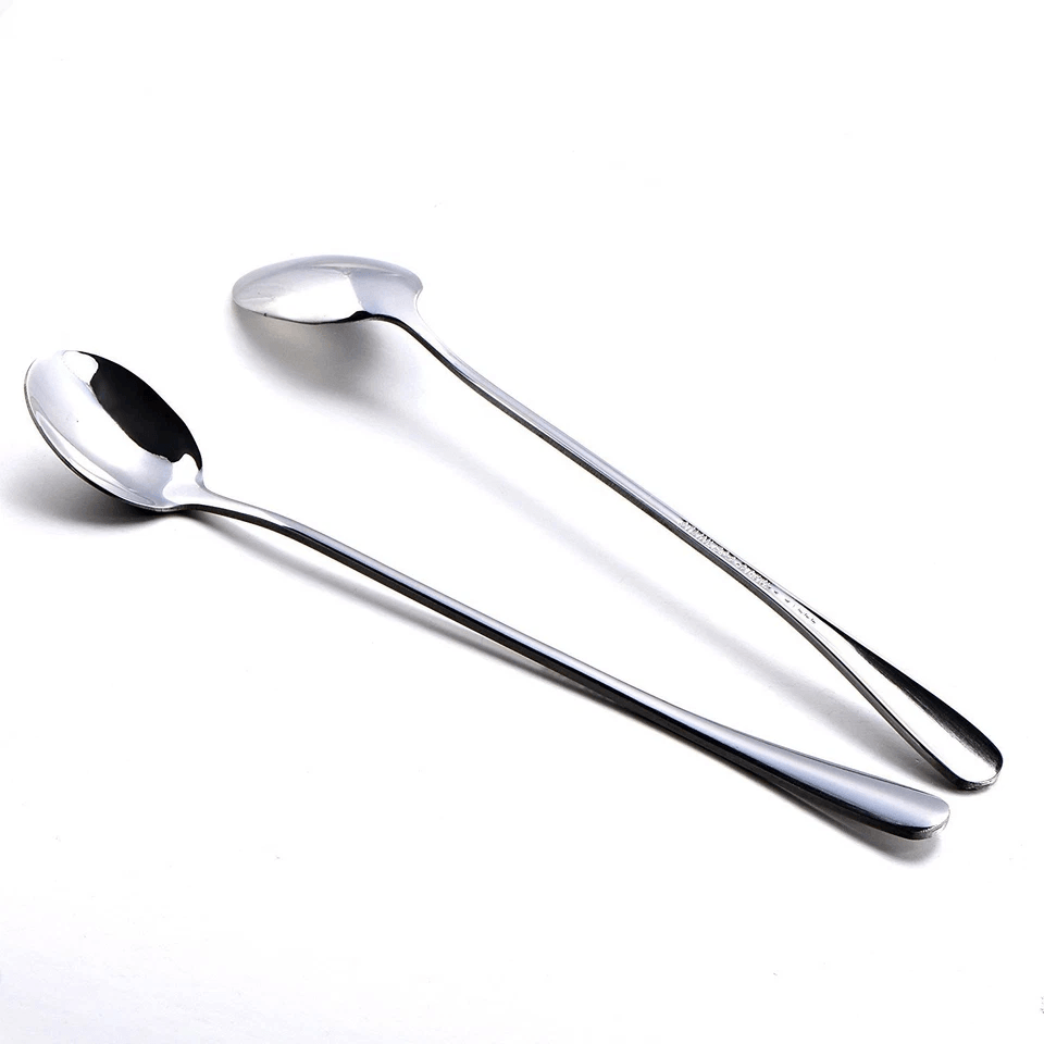 Stainless Steel Mixing Spoons Long Handle Iced Tea  Ice Cream Spoons Durable Stirring Utensils For  1