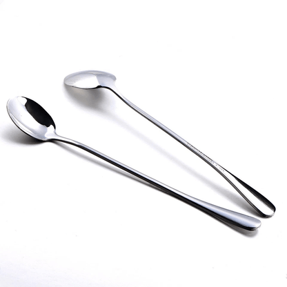 Stainless Steel Mixing Spoons Long Handle Iced Tea  Ice Cream Spoons Durable Stirring Utensils For  1