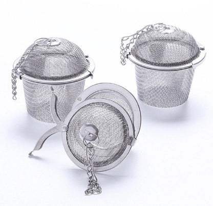 Stainless Steel Tea Infuser Ball Mesh Loose Leaf Herb Strainer With Lock For Perfect Brewing 3