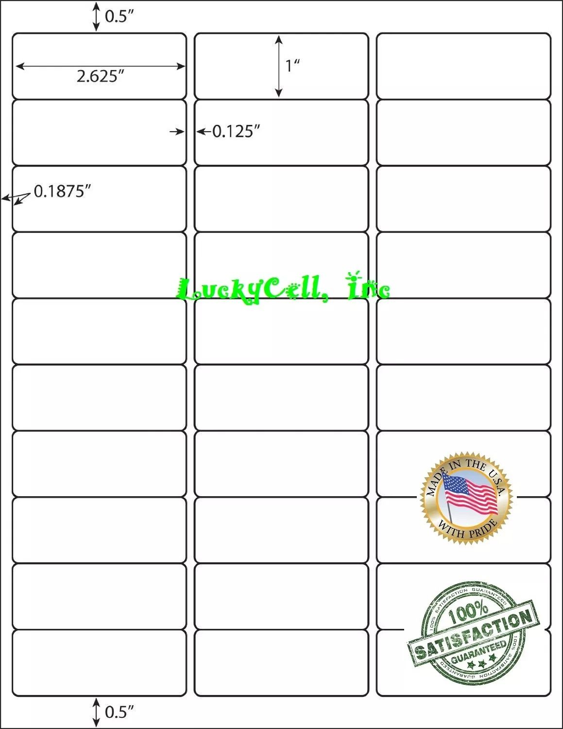 3000 Address Labels  30 Per Sheet 100 Sheets Matte White LaserInkjet Printer Labels For Amazon FBA  2