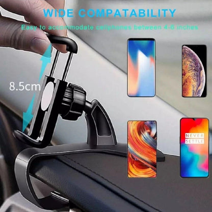 360 Universal Car Phone Mount Adjustable Dashboard Stand For GPS  Smartphones  HandsFree Driving 2