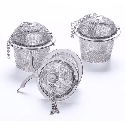 Stainless Steel Tea Infuser Ball Mesh Loose Leaf Herb Strainer With Lock For Teapots Cups  Mugs Dur 3