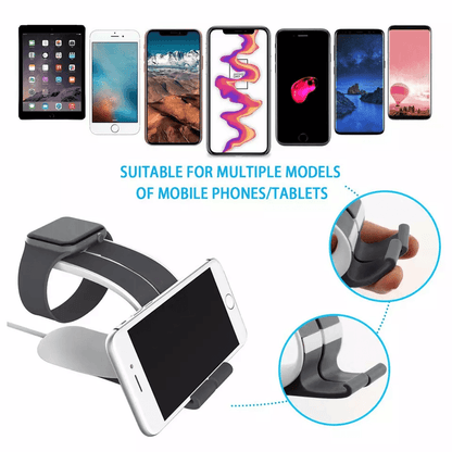 Universal Charging Dock Stand Holder Station IWatch Phone  Tablet Organizer With Cable Management 3