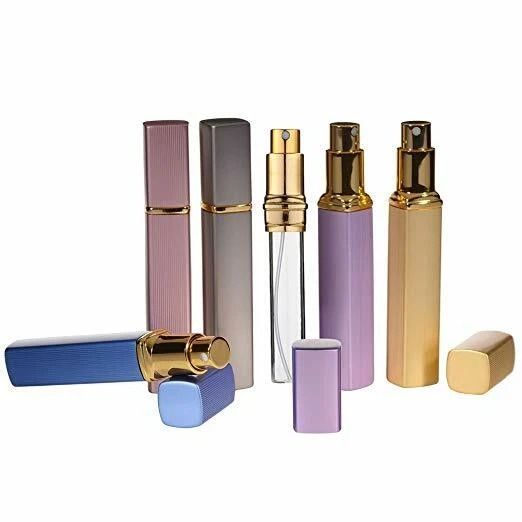 Travel Perfume Atomizer Kit 5Pack 12ml Refillable Mini Spray Bottles With LeakProof Pump 1