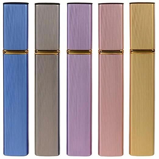 Travel Perfume Atomizer Kit 5Pack 12ml Refillable Mini Spray Bottles With LeakProof Pump 4