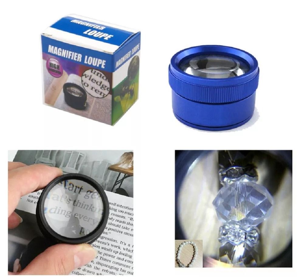 Portable 40X Magnifying Glass Jewelers Loupe For Coin Grading Jewelry Inspection  Hobbyists 2