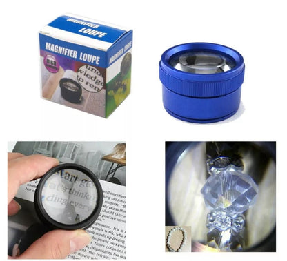 Portable 40X Magnifying Glass Jewelers Loupe For Coin Grading Jewelry Inspection  Hobbyists 2