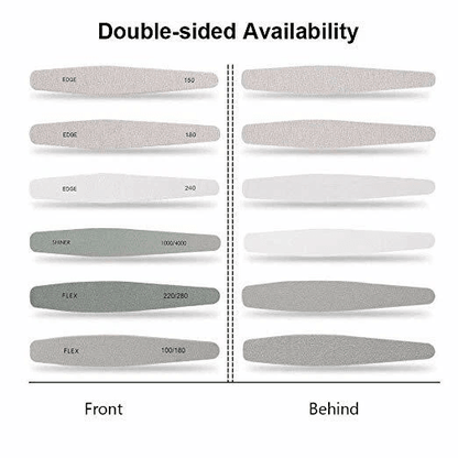 Pro Nail Files Set Double Sided Emery Boards Buffer  Shiner Kit For Salon  Home 1