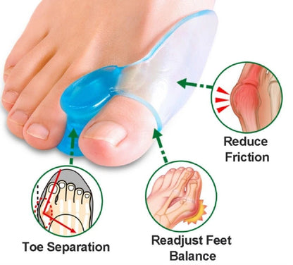 Medical Grade Bunion Relief Gel Toe Separator  Corrector For Hammer Toe Bunions  Foot Alignment 1