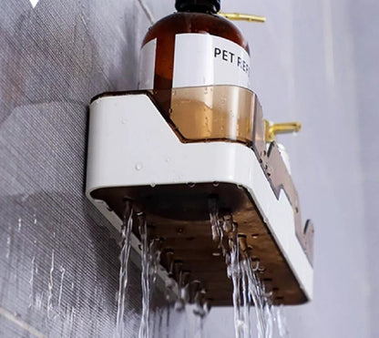 Sturdy Shower Caddy Wall Mounted SpaceSaving Bathroom Shelf Rack  Bath Storage Holder 2