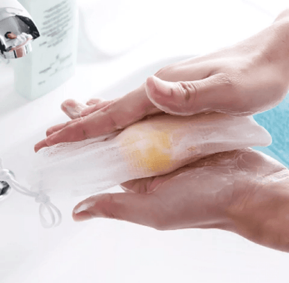 Reusable Mesh Soap Saver Bags SudsBoosting Soap Sock Pouches For LongerLasting Soap Gentle Exfoliat