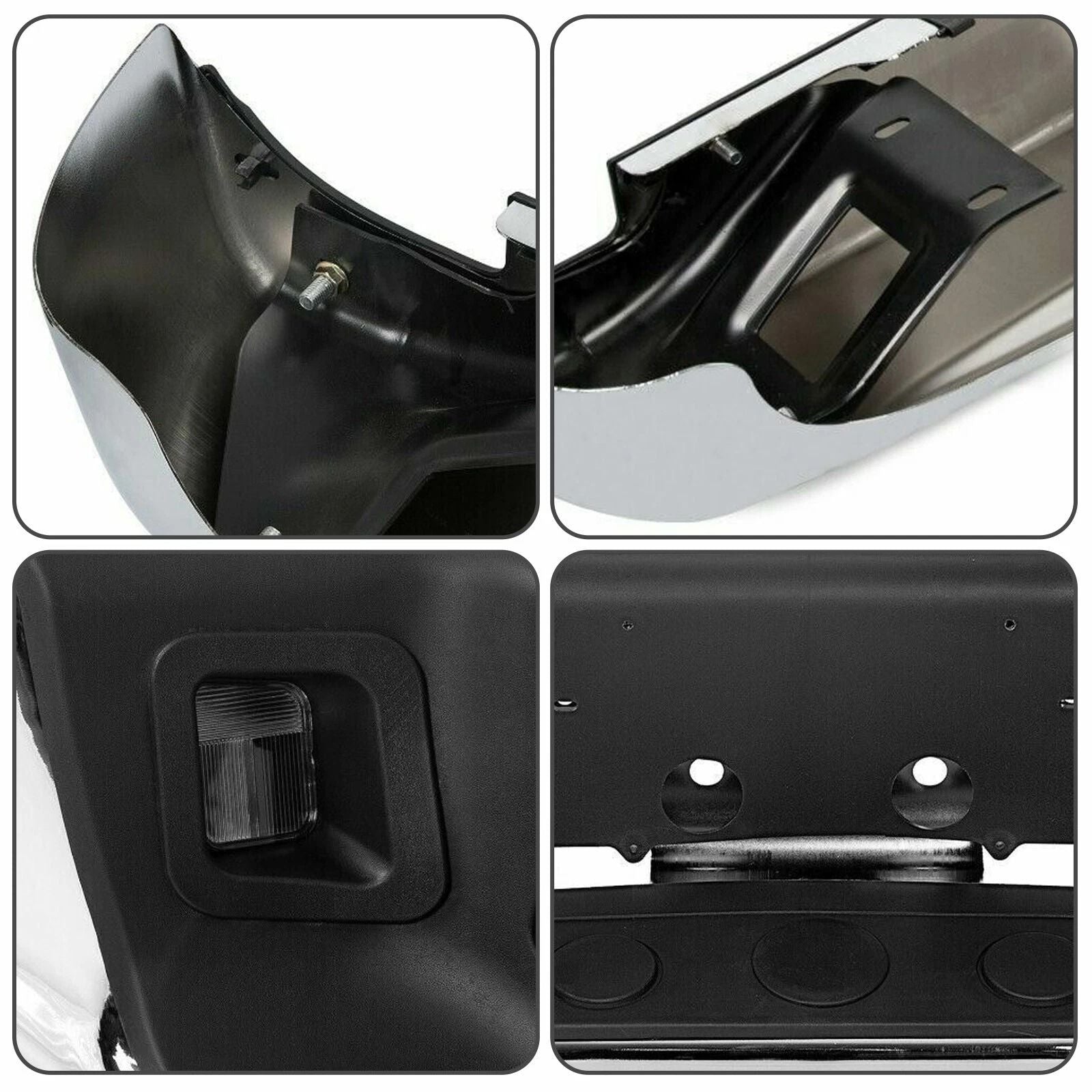 0408 Dodge RAM 1500 2500 3500 HD Chrome Rear Step Bumper Assembly  HeavyDuty Steel Replacement 4