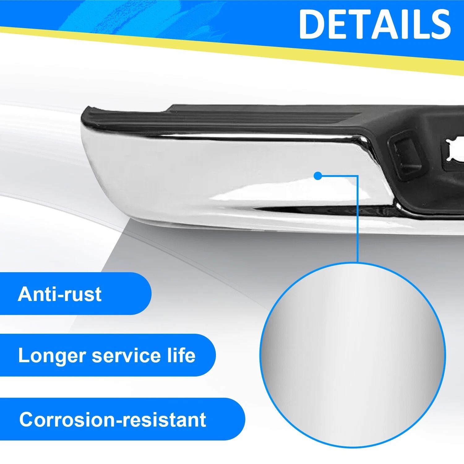 0408 Dodge RAM 1500 2500 3500 HD Chrome Rear Step Bumper Assembly  HeavyDuty Steel Replacement 10