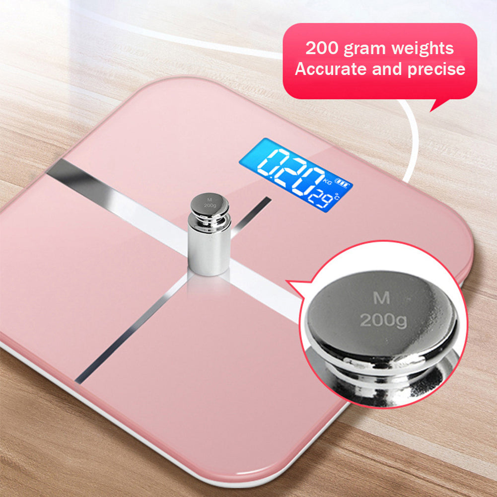 USB Charging Precision Electronic Scale for Home Office Adult, LED Display Smart Body Weight Scale & Weight Loss