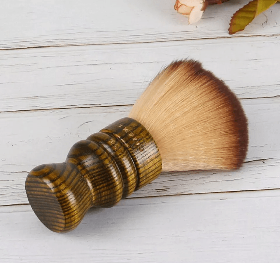 Professional Salon Neck Duster Brush, Soft Hair Cutting Barber Brush for Powder, Beard, Body & Makeup, Cleaning Tool