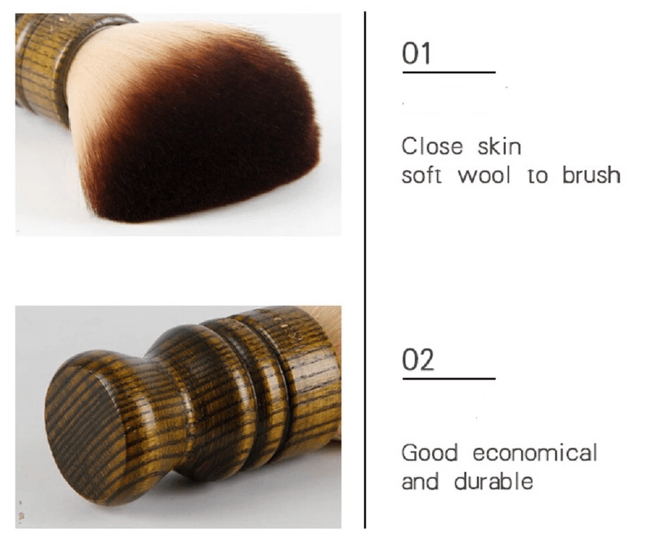 Professional Salon Neck Duster Brush Soft Hair Cutting Barber Brush For Powder Beard Body  Makeup C 6