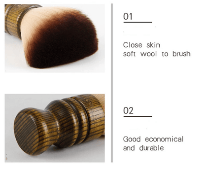 Professional Salon Neck Duster Brush Soft Hair Cutting Barber Brush For Powder Beard Body  Makeup C 6