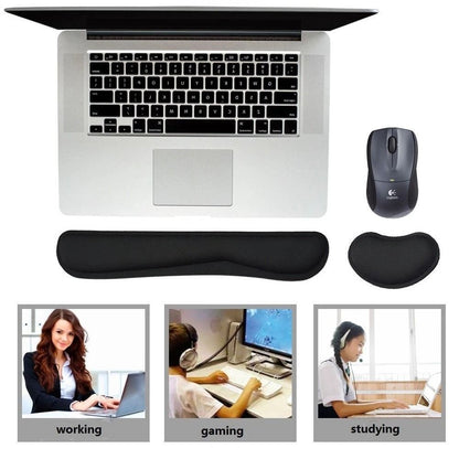 Ergonomic Keyboard  Mouse Wrist Rest Set Memory Foam  Gel Support Cushion For Office  Gaming Comfor 3