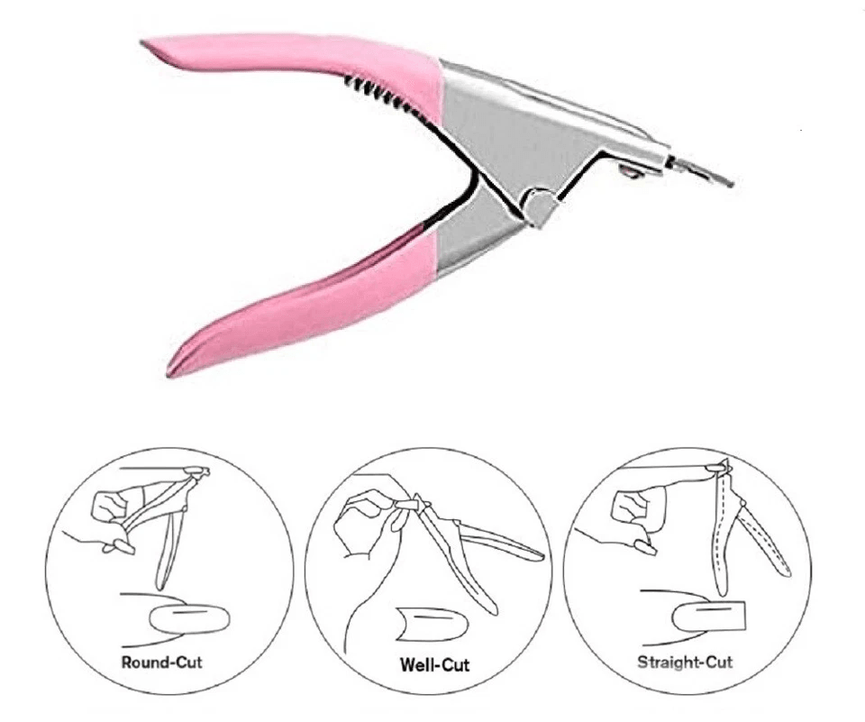 Acrylic Nail Clipper Scissor U Edge False Nail Cutter Manicure Tool For Tips Stainless Steel Precis 3