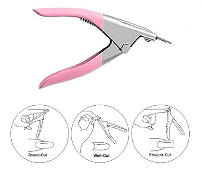 Acrylic Nail Clipper Scissor U Edge False Nail Cutter Manicure Tool For Tips Stainless Steel Precis 3