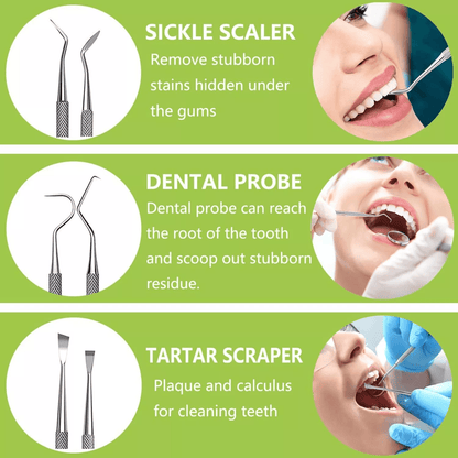 Professional Dental Instruments Tools Scaler Scraper Oral Hygiene Deep Cleaning Set Kit For Teeth C 5
