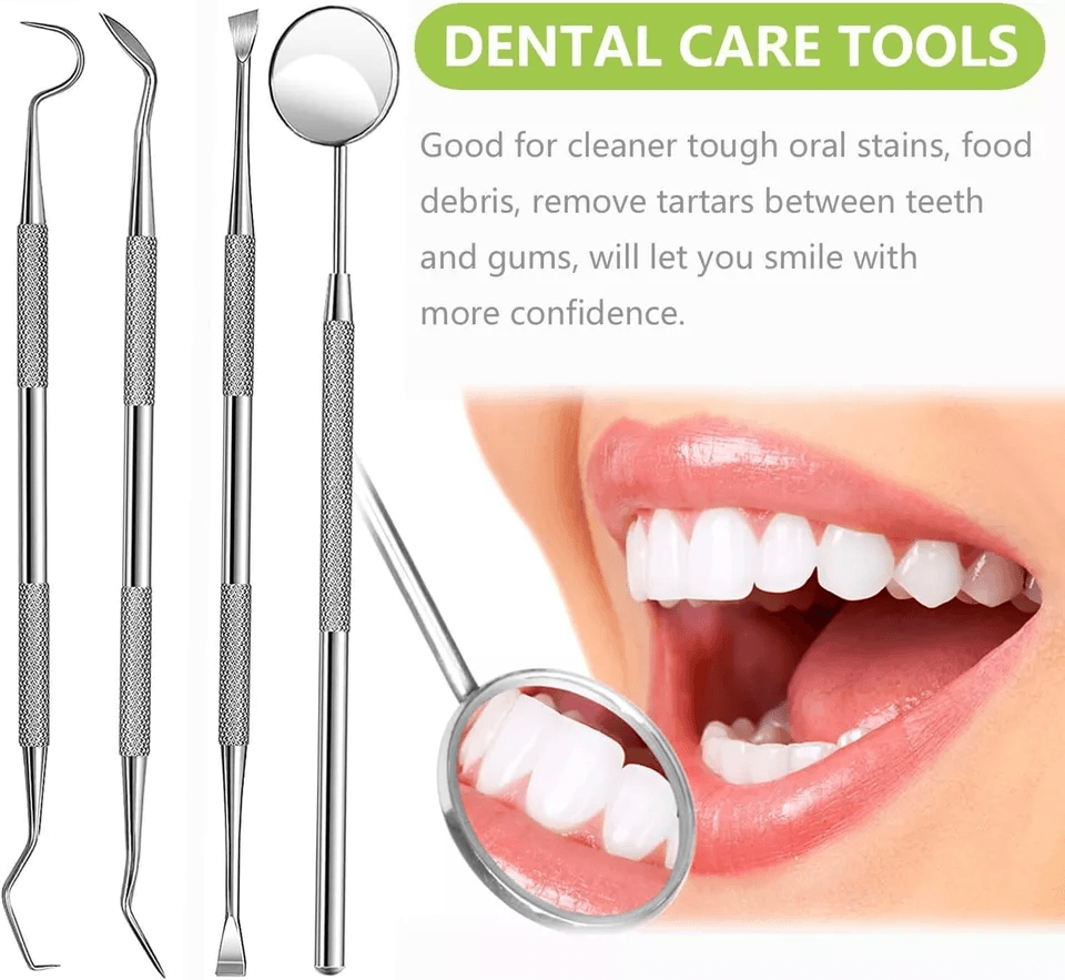Professional Dental Instruments Tools Scaler Scraper Oral Hygiene Deep Cleaning Set Kit For Teeth C 2