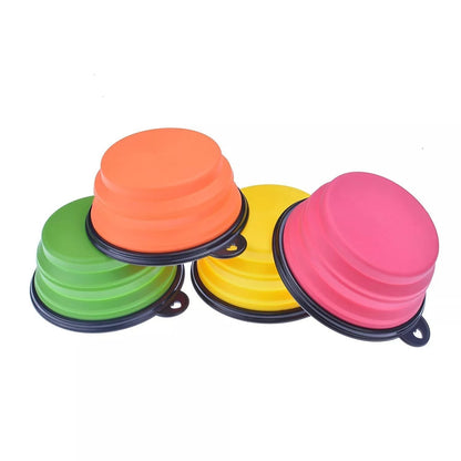 Collapsible Dog Bowls 4Pack Foldable Travel Pet Bowls For Food  Water  Perfect For Hiking  Road Tri 2