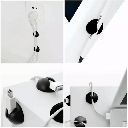 Cable Organizer Reel Set Cord Management Clips Wire Holders For Desk Home  Travel Cable Control 2