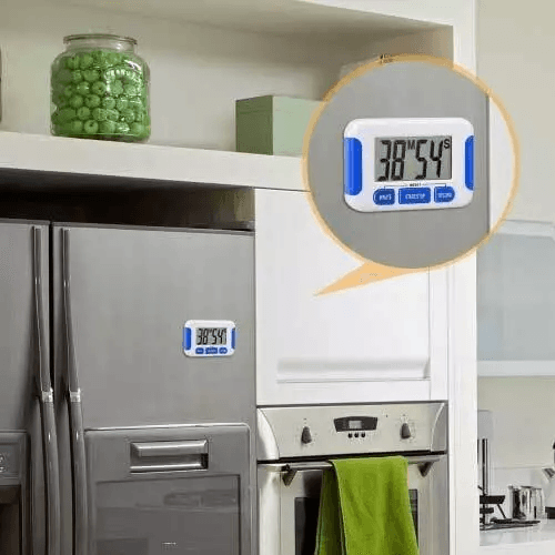 Digital Kitchen Timer Magnetic Cooking LCD Display Large Count Down Timer With Loud Clear Alarm For 1