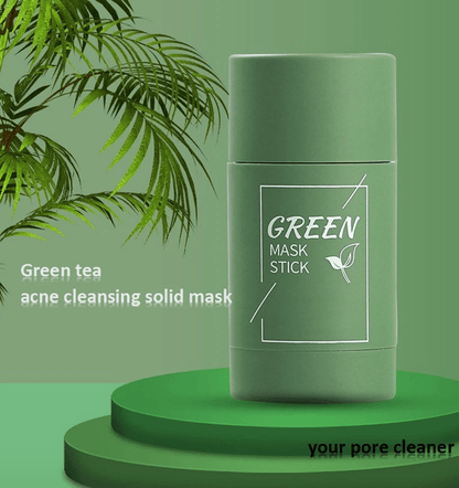 Green Tea Mask Stick For Facial Cleansing Oil Acne Blackhead Control  Deep Clean Pore Purifying Ski 4